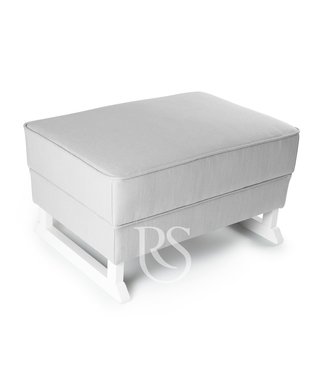 Rocking Seats Rocking Seats - Bliss Footstool silver grey, white legs