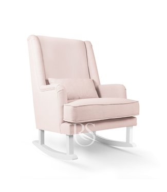 Rocking Seats Rocking Seats - Bliss Rocker blush pink, white legs