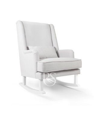 Rocking Seats Rocking Seats - Bliss Rocker silver grey, white legs