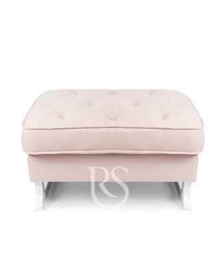 Rocking Seats Rocking Seats - Royal Footstool - blush pink, white legs