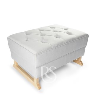 Rocking Seats Rocking Seats - Royal Footstool - silver grey, natural legs