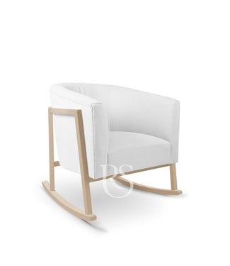 Rocking Seats Rocking Seats - Schommelstoel Cruz Rocker Pure White. Natural Legs