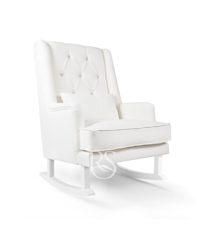 Rocking Seats Rocking Seats - Schommelstoel Royal Rocker Snow White. White Legs