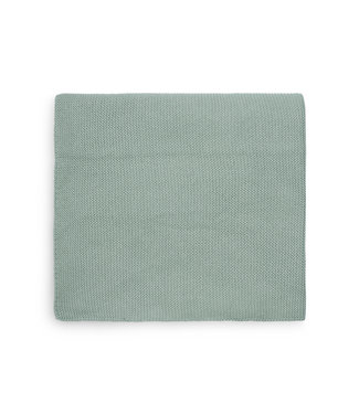 Jollein Jollein - Deken Wieg 75x100cm Basic Knit - Forest Green