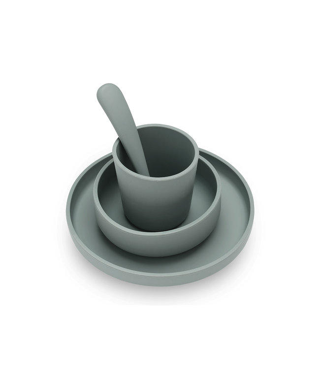 Jollein Jollein - Kinderserviesset Siliconen Ash Green