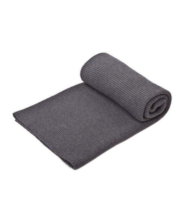 Poetree Kids Poetree Kids - Gebreide ledikant Dark Grey Melange (100x135cm)