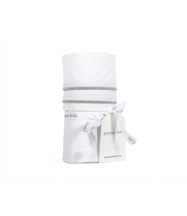 Poetree Kids Poetree Kids - Ledikant laken (110x140cm) - Star Grey Melange