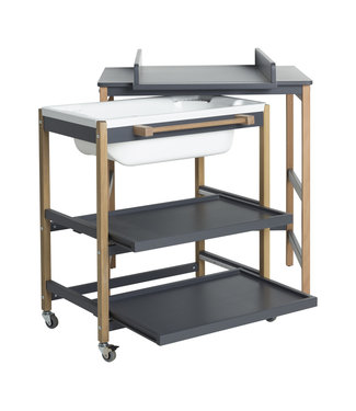 Quax Quax - Luiertafel Met Bad Smart - Moonshad/Nat