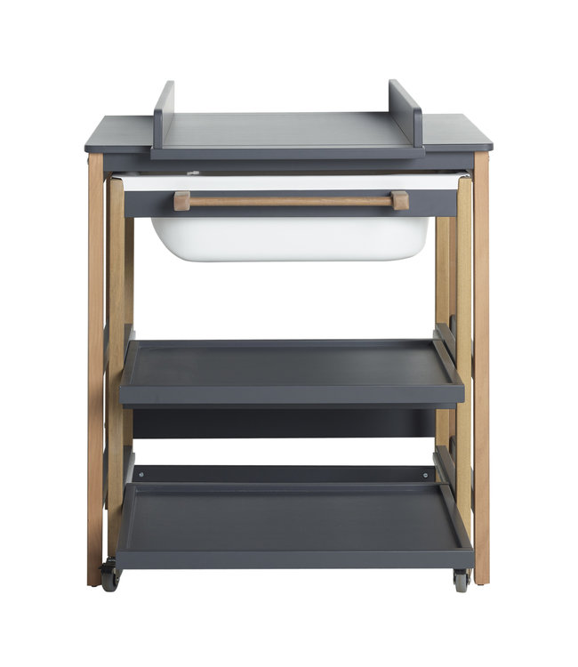 Quax Quax - Luiertafel Met Bad Smart - Moonshad/Nat