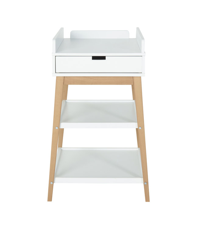 Quax Quax - Luiertafel Hip + Lade - White/Naturel