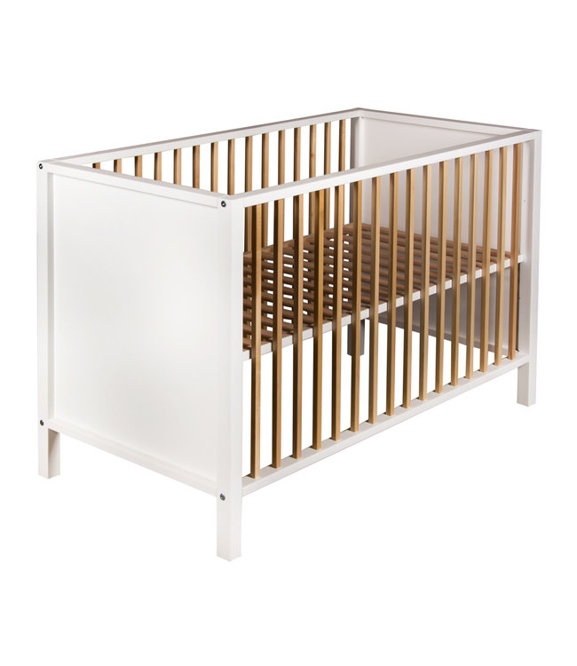 Quax Quax - Bed Nordic 120 * 60 Cm - White & Naturel