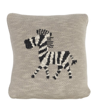 Quax Quax - Tricot - Kussen - 30x30cm - Zebra