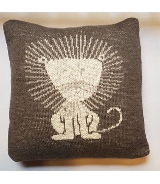 Quax Quax - Tricot - Kussen - 30*30 Cm - Lion