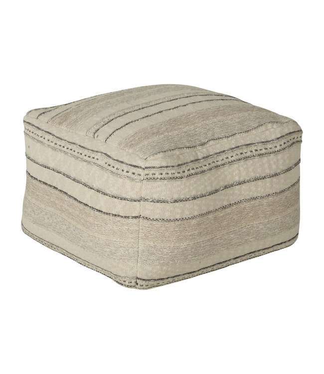 Quax Quax - Tricot - Poef - 55*55*35H Cm - Ethnic