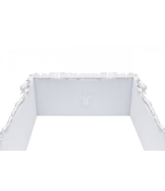 Caramella Caramella - Pure Grey baby cot bumper