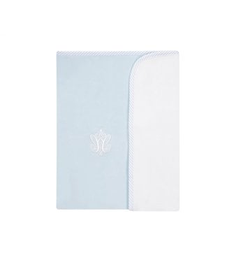 Caramella Caramella - Blanket double-sided blue with emblem