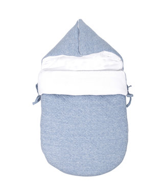 Poetree Kids Poetree Kids - Voetenzak/Engelennestje 5-punts gordel  - Chevron Denim Blue