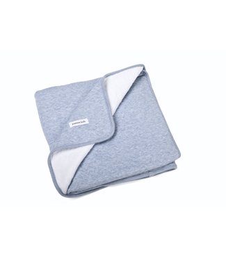 Poetree Kids Poetree Kids - Ledikant deken 100x135cm - Chevron Denim Blue