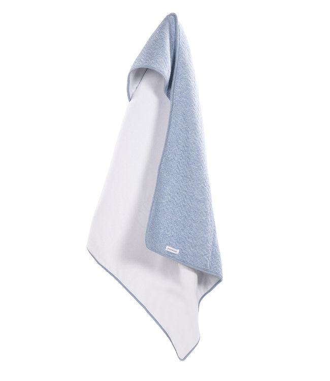 Poetree Kids Poetree Kids - Omslagdoek (80x80cm) - Chevron Denim Blue