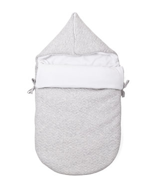Poetree Kids Poetree Kids - Reisslaapzak - Chevron Light Grey