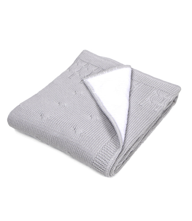 Poetree Kids Poetree Kids - Gevoerde deken Chamonix Grey  (80x100cm)