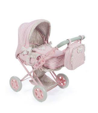 La Nina Pram Faux Leather Pink Violeta Small(37X65X44 Cm)