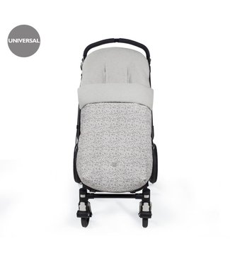 Pasito a Pasito Pasito a Pasito - Footmuff  Flower Mellow Grey Faux Leather (Fm)