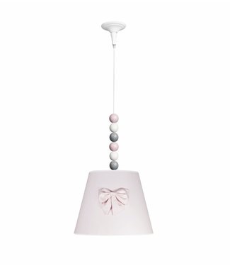 Caramella Caramella - Pink chandelier with bow and balls