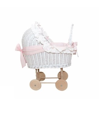 Caramella Caramella - Small wicker trolley baby pink