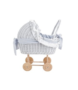 Caramella Caramella - Small wicker trolley Pure Grey