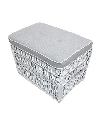 Caramella Caramella - Wicker trunk quilted grey pillow