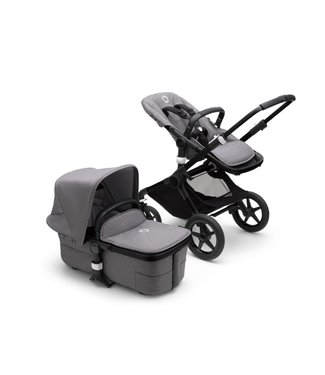 Bugaboo Bugaboo - Fox 3 compleet BLACK/GREY MELANGE-GREY MELANGE