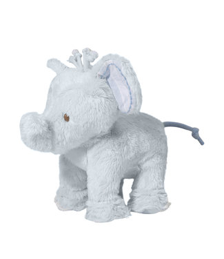 Tartine et Chocolat Tartine et Chocolat - FERDINAND, the elephant Fur Soft Toy  12cm Blue