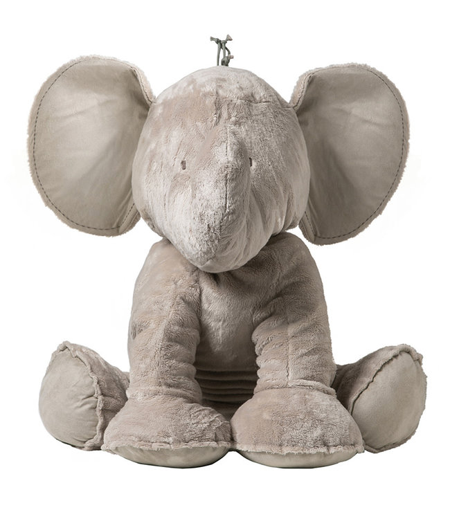 Tartine et Chocolat Tartine et Chocolat - FERDINAND, the elephant Fur Soft Toy  60 cm Taupe