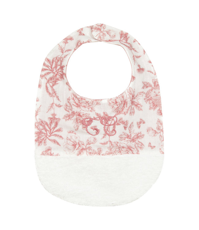 Tartine et Chocolat Tartine et Chocolat - Toile de Jouy Bib size 2 36 x 25 cm - Peach