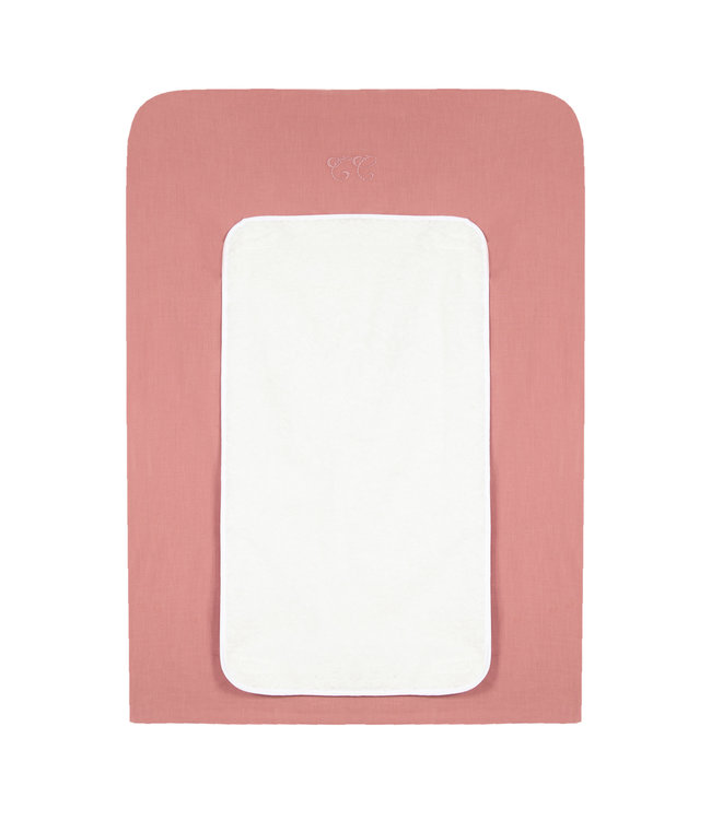 Tartine et Chocolat Tartine et Chocolat - Toile de Jouy Changing mat cover 75 x 55 cm - Peach