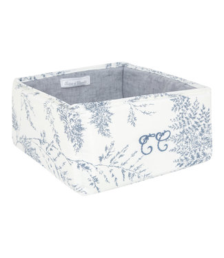 Tartine et Chocolat Tartine et Chocolat - Feuillage Nursery basket 25 x 25 x 13 cm - blue