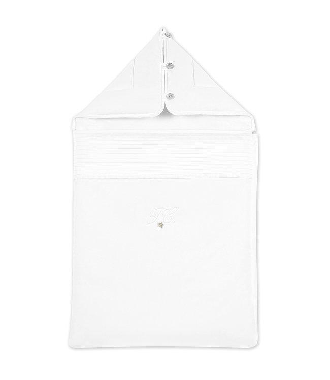Tartine et Chocolat Tartine et Chocolat - Monogramme Baby sleeping bag (0 - 3 months) 45 x 85 cm - White