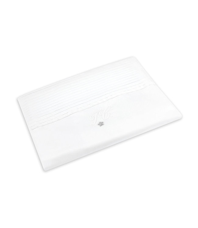 Tartine et Chocolat Tartine et Chocolat - Monogramme Quilt cover 140 x 90 cm - White