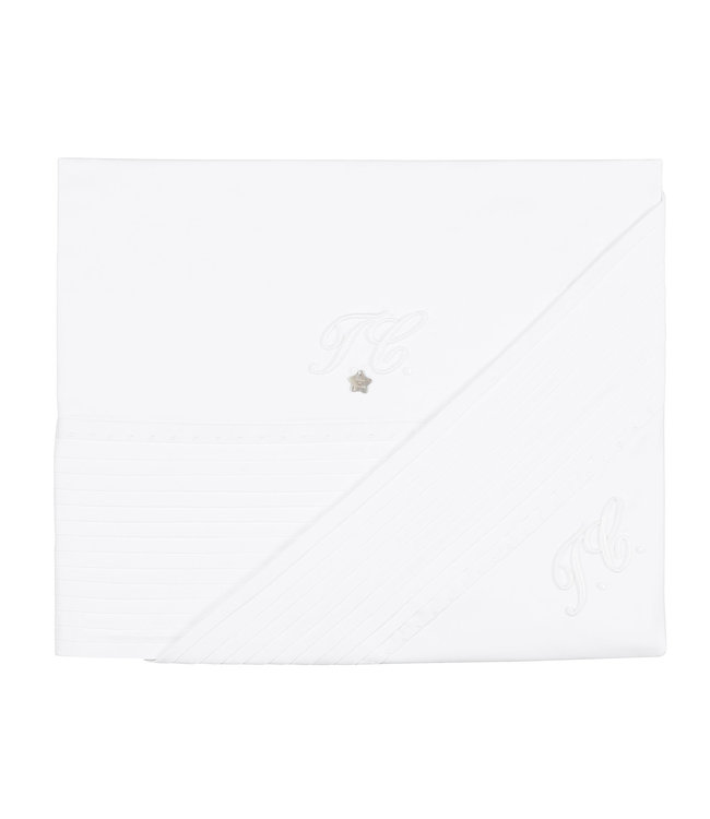 Tartine et Chocolat Tartine et Chocolat - Monogramme Quilt cover + pillowcase 140 x 90 cm           60 x 40 cm - White