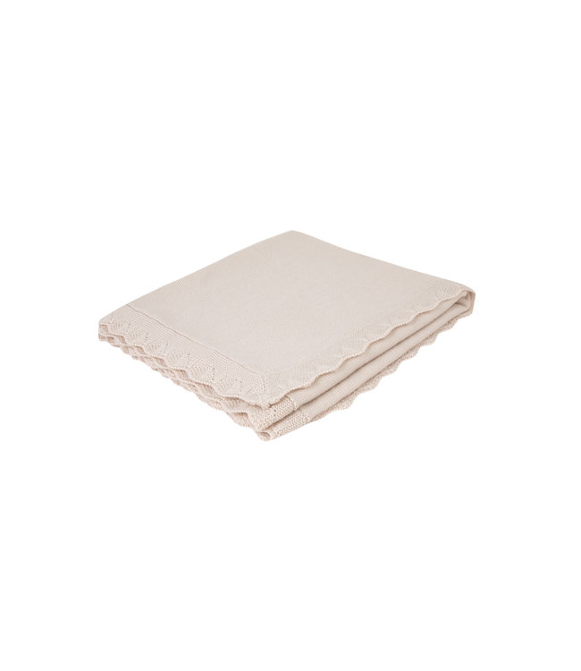 Tartine et Chocolat Tartine et Chocolat - merinos wool blanket 75 x 100 cm - Ivory