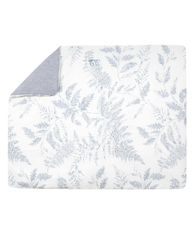 Tartine et Chocolat Tartine et Chocolat - Feuillage blanket 80 x 100 cm - blue