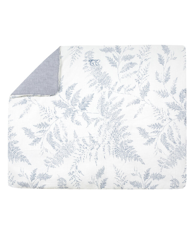 Tartine et Chocolat Tartine et Chocolat - Feuillage blanket 80 x 100 cm - blue