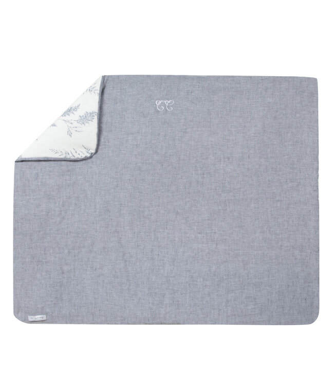 Tartine et Chocolat Tartine et Chocolat - Feuillage blanket 80 x 100 cm - blue