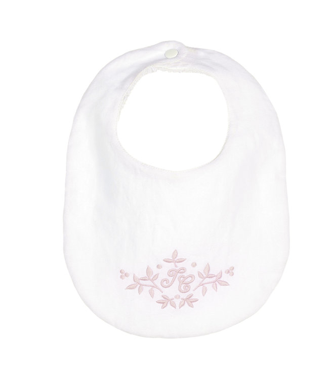 Tartine et Chocolat Tartine et Chocolat - Feuilles de lin Bib size 1 20 x 27 cm - White