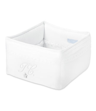 Tartine et Chocolat Tartine et Chocolat - Monogramme Nursery basket 15 x 25 cm - White