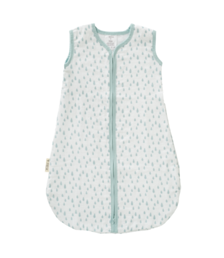 Fresk Fresk - Slaapzak muslin 2-laags Raindrops ether blue