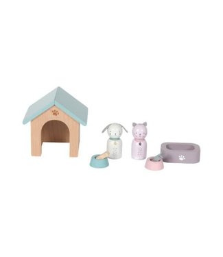 Little Dutch Toys Little Dutch Toys - Uitbreidingsset poppenhuis - huisdieren