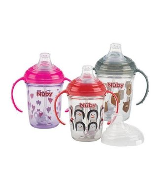 Nuby Nuby - Antilekbeker met handvaten uit Tritan - 240ml - 6m+