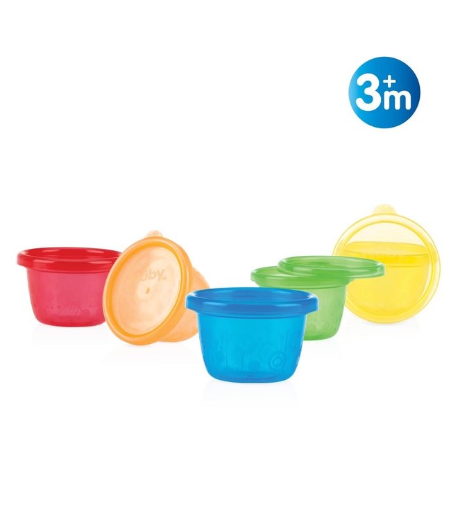 Nuby Nuby - Snackkommen - 6st - 120ml - 3m+